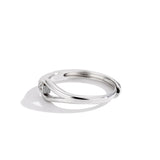 925 Silver Diamond-embedded Lubert's Tears Open Ring For Women