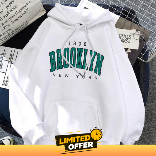 1898 Brooklyn New York Printed Women Hoodie