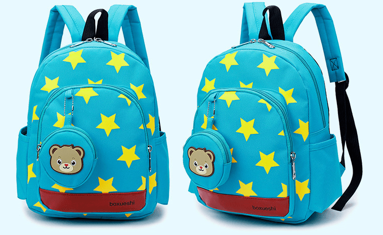 A small bear nursery school bag double shoulder bag - Almoni Express