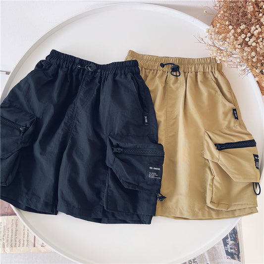 Boys Summer Loose Casual Cargo Shorts