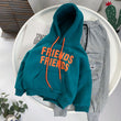 Children's Winter Color Letters Padded Hooded Sweater