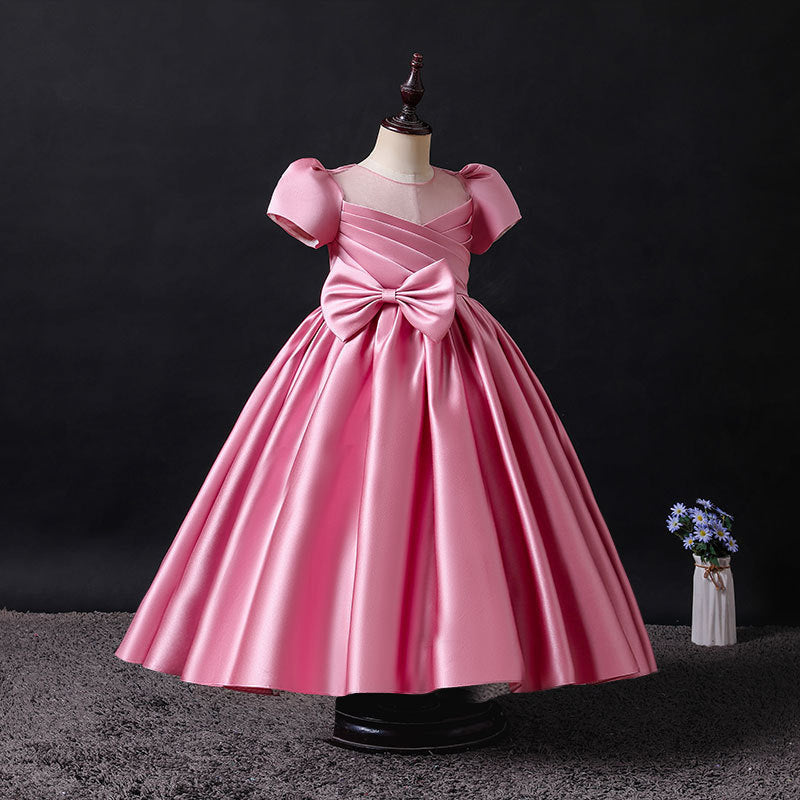 New Satin Korean Princess Dress One Year Old