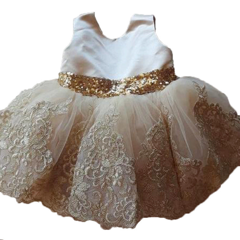 Baby Girl Skirt Flower Heavy Industry Wedding Dress