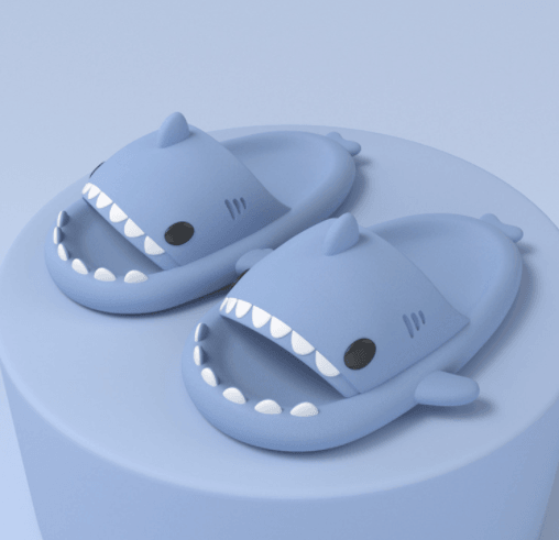 Adult's Slippers Indoor Outdoor Funny Shark Cartoon - AL MONI EXPRESS