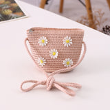 Straw Woven Ribbon Flower Sunshade Hat Fisherman Hat Parent-Child Sun Protection