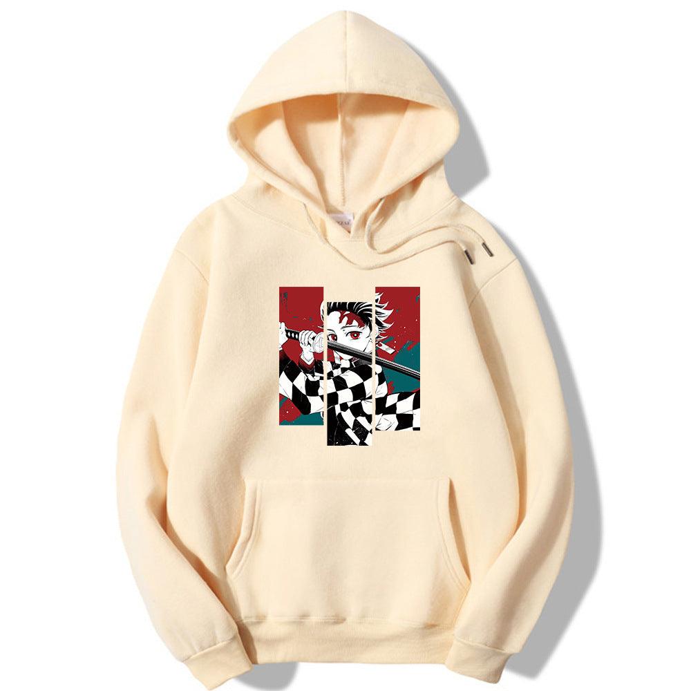 Anime Print Men's And Women's Hoodies Harajuku Street Fashion Hooded Sweatshirt - AL MONI EXPRESS