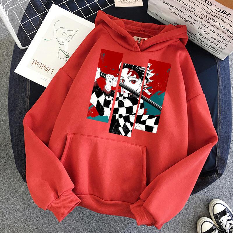 Anime Print Men's And Women's Hoodies Harajuku Street Fashion Hooded Sweatshirt - AL MONI EXPRESS