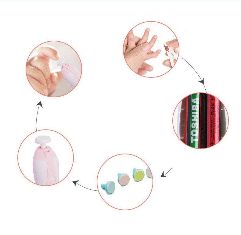 Anti-scratch Multifunctional Baby Electric Nail Polisher - Almoni Express