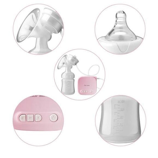 Automatic Milk Pumps Kit Electric Breast Natural Suction Enlarger Feeding Bottle USB Breast Milksucker BM - Almoni Express