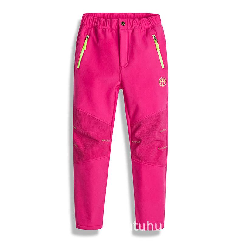 Autumn And Winter Outdoor Children's Soft Shell Assault Pants - Almoni Express