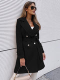 Autumn And Winter Woolen Coat Overcoat Women - Almoni Express