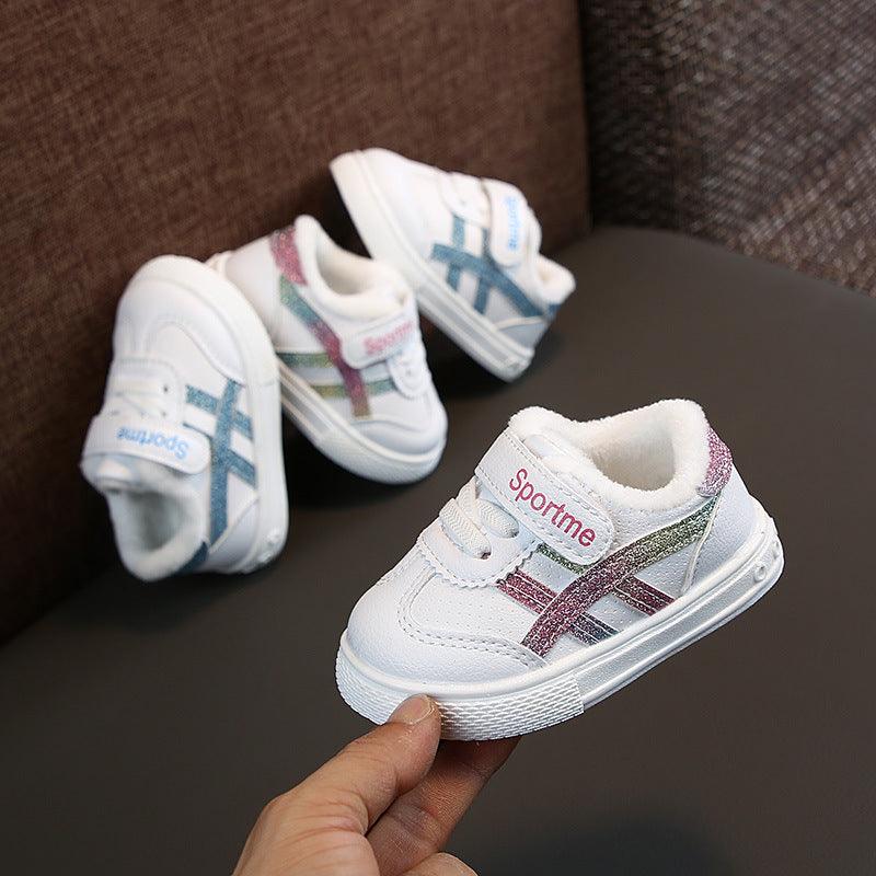 Autumn Baby Girl Boy Toddler Shoes First Walkers Infant Casual Running Shoes Soft Bottom Comfortable Stitching Children Sneaker - Almoni Express