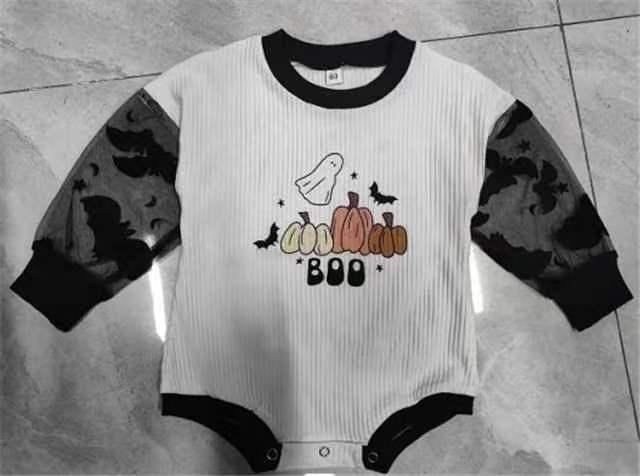 Autumn Halloween Romper One-piece Baby's Shirt - Almoni Express