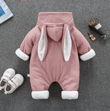 Autumn Winter Coat Jumpsuit Baby Clothing Newborn Snowsuit Boy Warm Romper Down Cotton Jackets Girl Snow clothes Bodysuit - Almoni Express