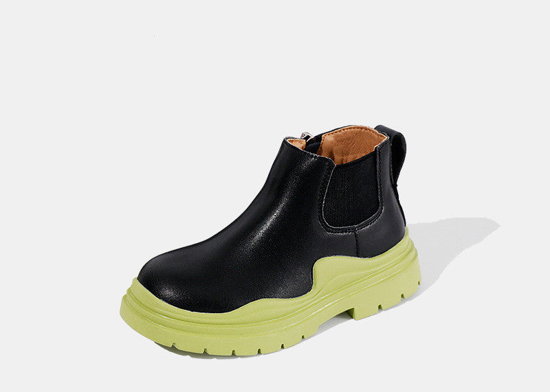 Children's Martin Boots Leather Autumn And Winter New Style