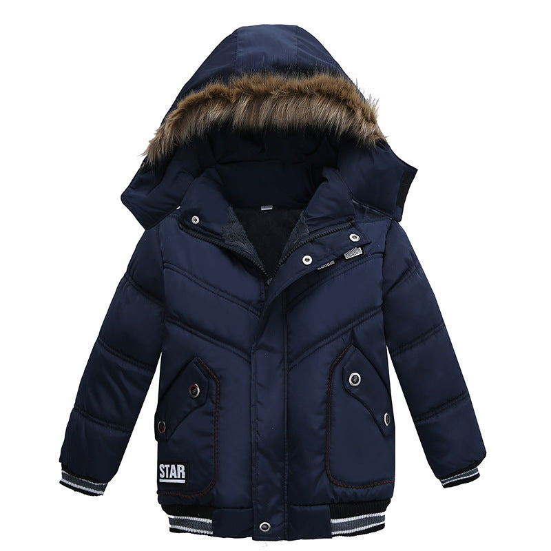 Small And Medium-Sized Boys Cotton-Padded Jackets