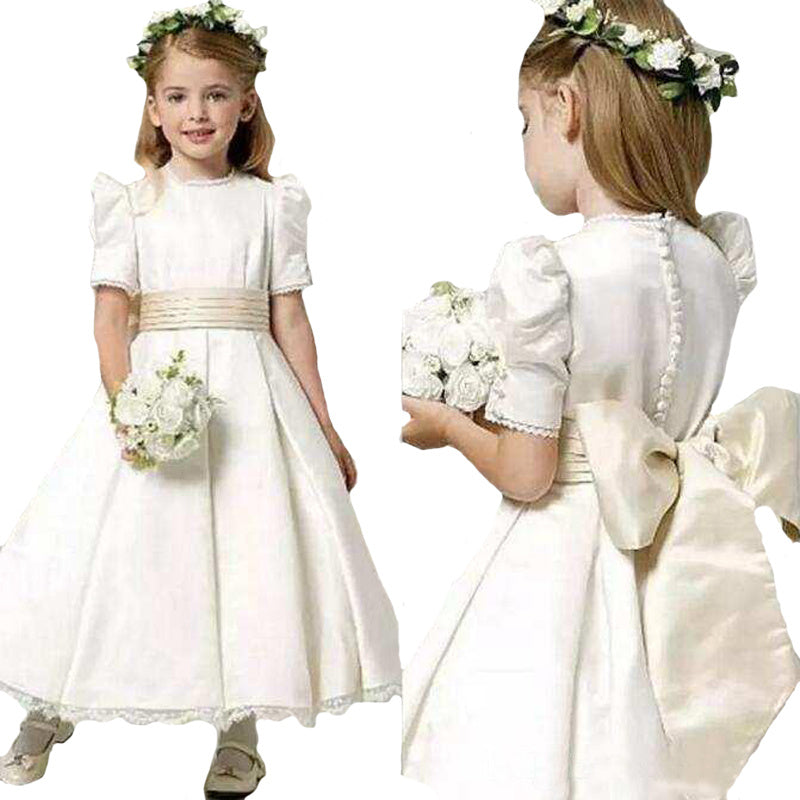 Dress Flower Girl Bridesmaid Wedding Children Birthday Princess