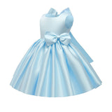 Girls' Children's Solid Color Princess Dress