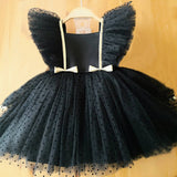 Girls' Princess Dress With Flying Sleeves And Waist