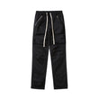 Men Cargo Pants Drawstring Ankle Pockets