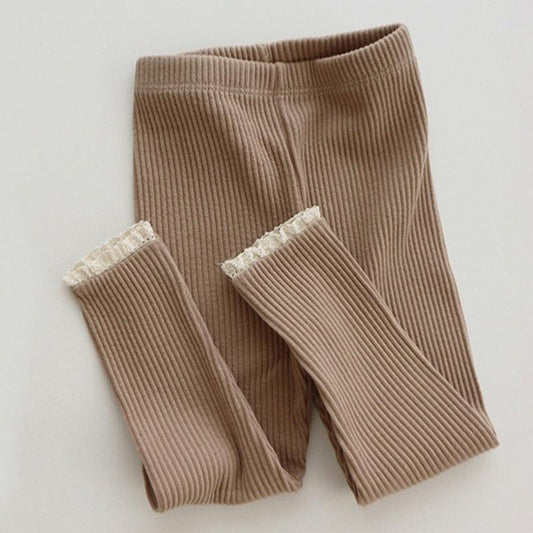 Babies And Girls Wear Leggings Over Autumn Trousers - Almoni Express