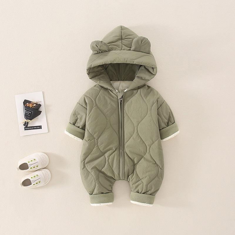 Baby Autumn And Winter Rompers Thermal Clothes - Almoni Express