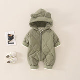 Baby Autumn And Winter Rompers Thermal Clothes - Almoni Express