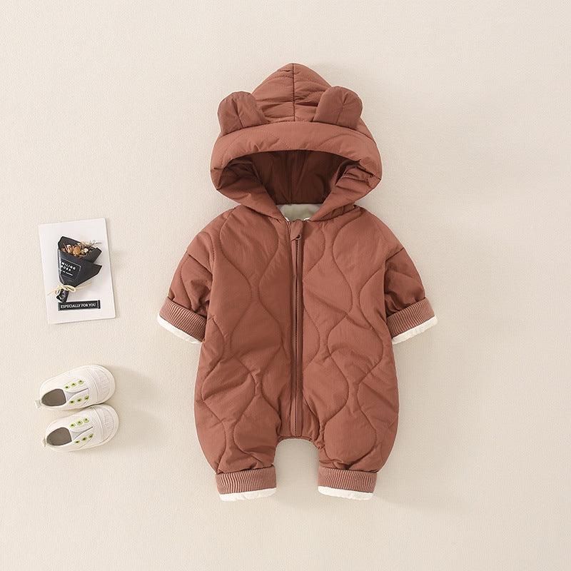 Baby Autumn And Winter Rompers Thermal Clothes - Almoni Express