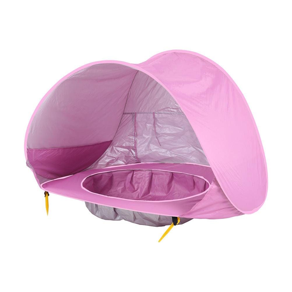 Baby Beach Tent Kids Outdoor Camping Easy Fold Up Waterproof Up Sun Awning Tent UV-protecting - Almoni Express