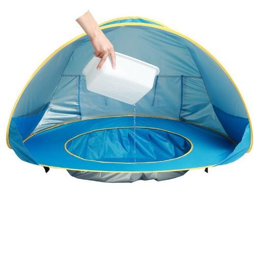 Baby Beach Tent Kids Outdoor Camping Easy Fold Up Waterproof Up Sun Awning Tent UV-protecting - Almoni Express