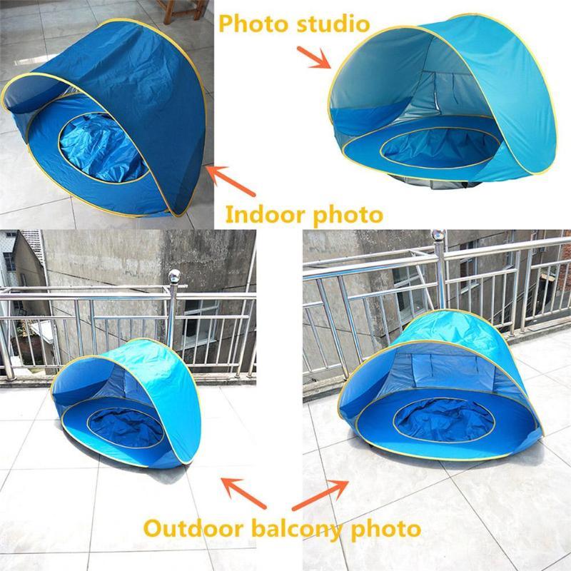 Baby Beach Tent Portable Shade Pool UV Protection Sun Shelter For Infant Outdoor Toys Child Swimming Pool Play House Tent Toys - Almoni Express