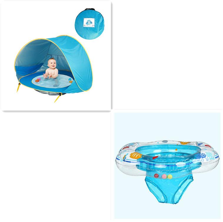 Baby Beach Tent Portable Shade Pool UV Protection Sun Shelter For Infant Outdoor Toys Child Swimming Pool Play House Tent Toys - Almoni Express