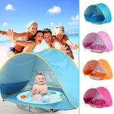 Baby Beach Tent Portable Shade Pool UV Protection Sun Shelter For Infant Outdoor Toys Child Swimming Pool Play House Tent Toys - Almoni Express