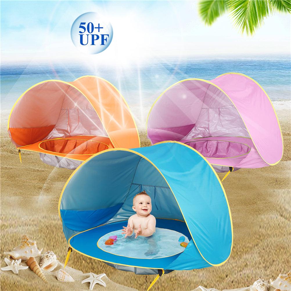 Baby Beach Tent Portable Shade Pool UV Protection Sun Shelter For Infant Outdoor Toys Child Swimming Pool Play House Tent Toys - Almoni Express