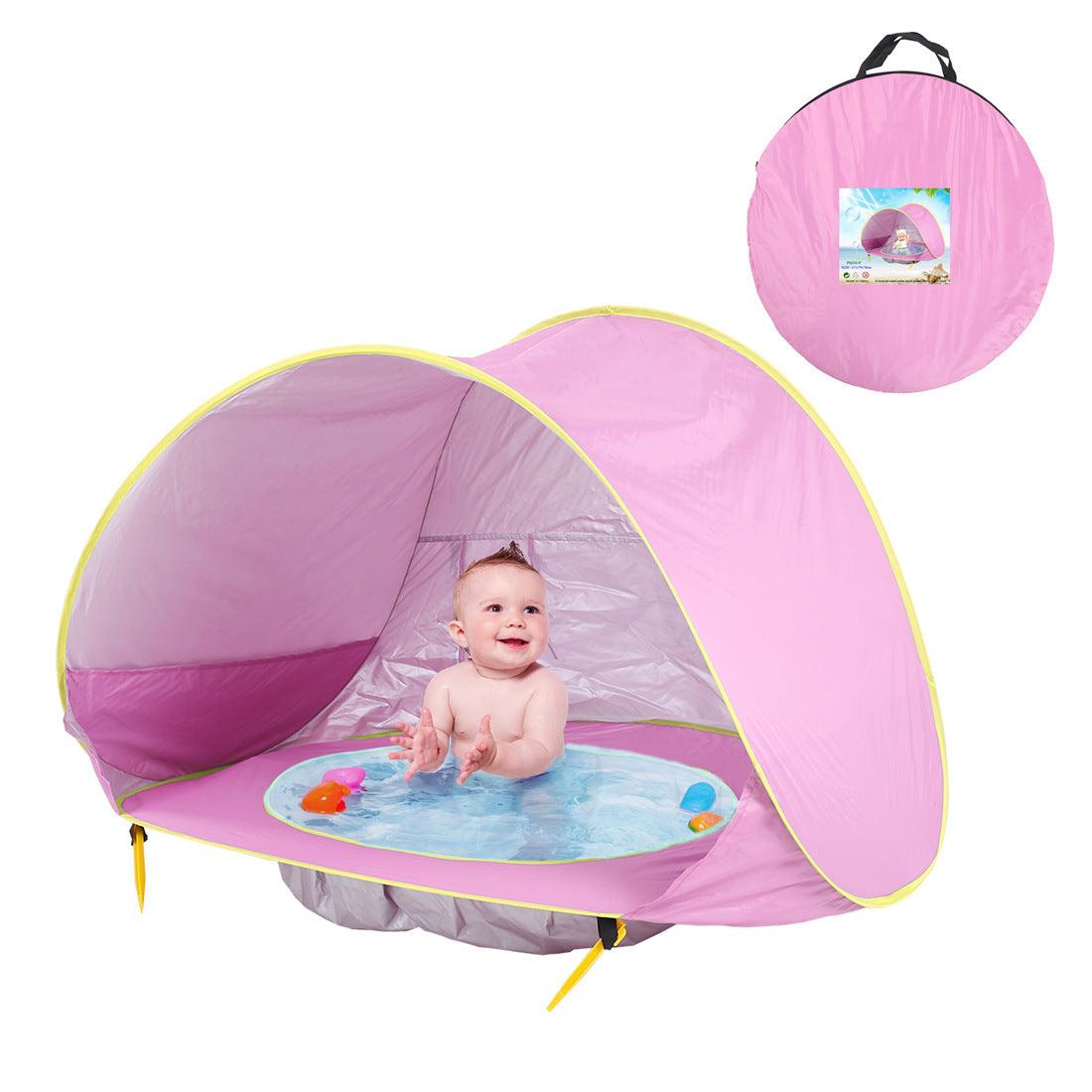 Baby Beach Tent Portable Shade Pool UV Protection Sun Shelter For Infant Outdoor Toys Child Swimming Pool Play House Tent Toys - Almoni Express