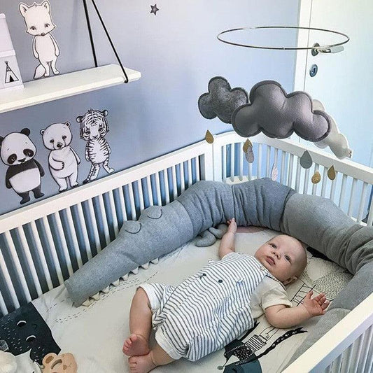 Baby Bedding Cartoon Baby Crib Bumper Pillow Infant Cradle Kids Bed Fence Baby Decoration Room Accessories - Almoni Express