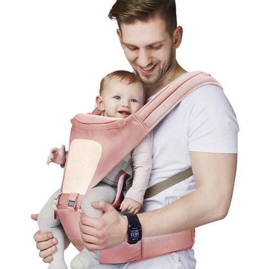 Baby Breathable And Cool Lumbar Stool Carrier Front Hugging Multifunctional - Almoni Express