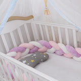 Baby Bumper Bed Braid Knot Pillow Cushion Bumper for Infant cuna Bebe lit Crib Protector Cot Bumper Room Decor - Almoni Express