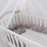 Baby Bumper Bed Braid Knot Pillow Cushion Bumper for Infant cuna Bebe lit Crib Protector Cot Bumper Room Decor - Almoni Express