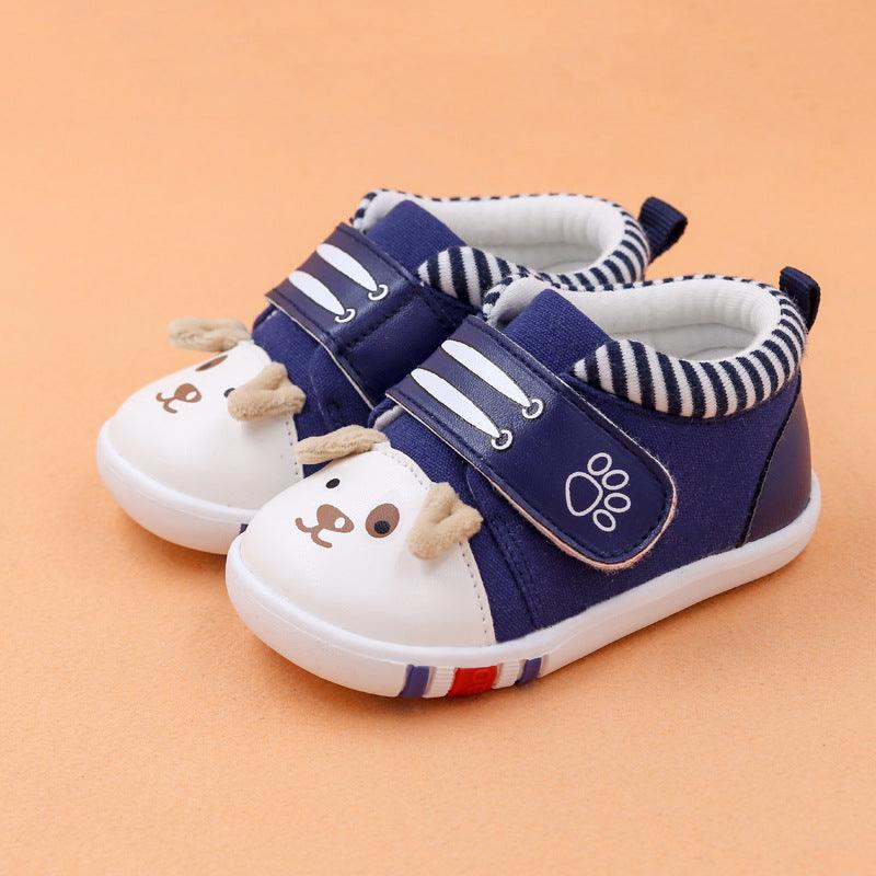 Baby cartoon toddler shoes baby shoes non-slip toe cap - Almoni Express