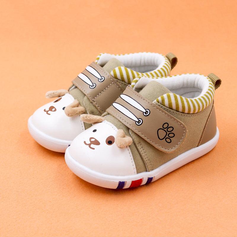 Baby cartoon toddler shoes baby shoes non-slip toe cap - Almoni Express