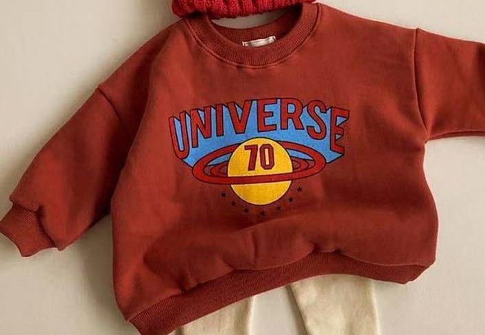 Baby Chunqiu Planet Pullover Long Sleeve Sweater - Almoni Express