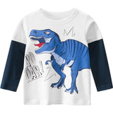 Baby Clothes Boy Cottoming Shirt Children Long Sleeve T-shirt - Almoni Express