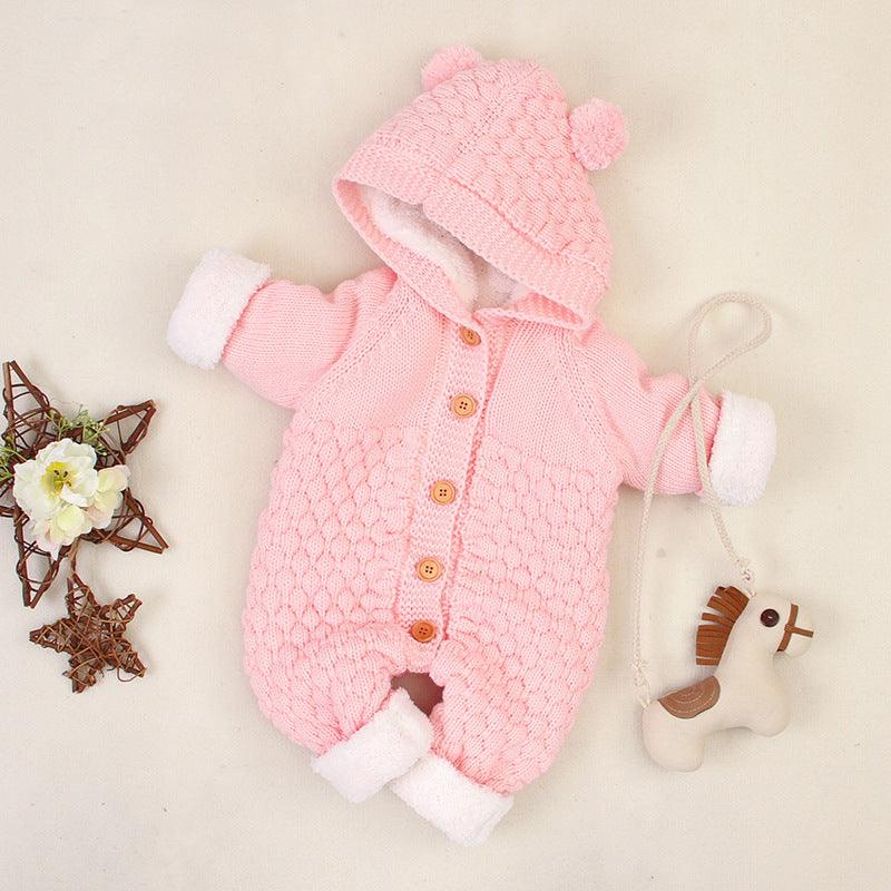 Baby Clothes Knitted Jumpsuit Spring And Autumn Models - Almoni Express