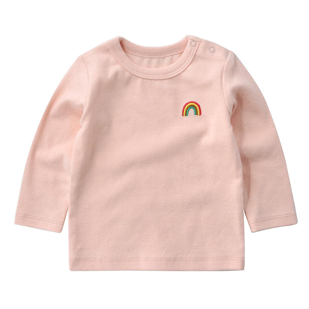 Baby Clothes Long Sleeve T-Shirt Baby Bottoming Shirt - Almoni Express