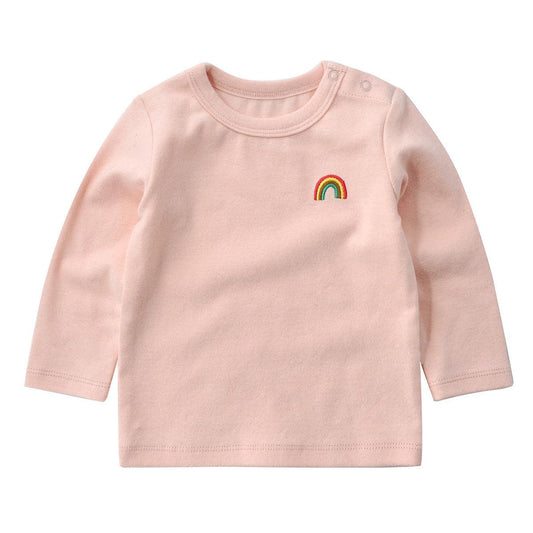 Baby Clothes Long Sleeve T-Shirt Baby Bottoming Shirt - Almoni Express