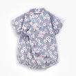 Baby Clothes Summer Baby Onesies Floral Strapping Retro Japanese Yukata Bag Fart Clothes - Almoni Express