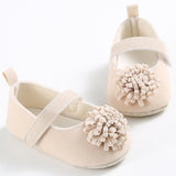 Baby colored flower toddler shoes, baby shoes soft soled shoes - Almoni Express