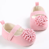 Baby colored flower toddler shoes, baby shoes soft soled shoes - Almoni Express