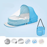 Baby Crib Multifunctional Folding Newborn Nest Toddler Bed Portable Sun Protection Mosquito Net Infant Camping Bed Travel Cot - Almoni Express